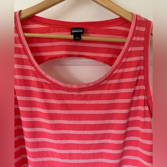Patagonia Pink Stripe Organic Cotton Tank Top - Picture 4 of 16
